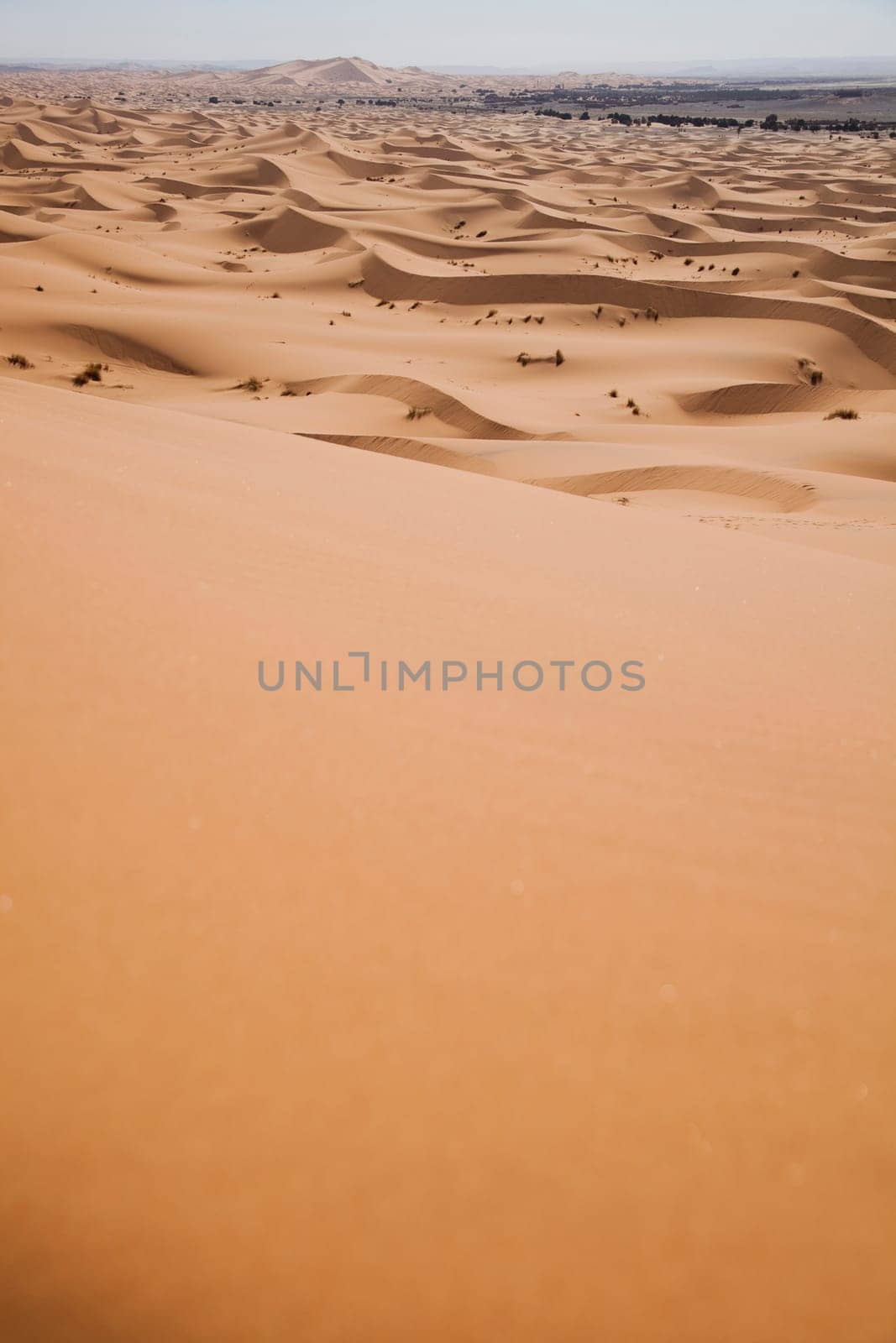 Sand Desert with Dunes in Marocco, merzouga