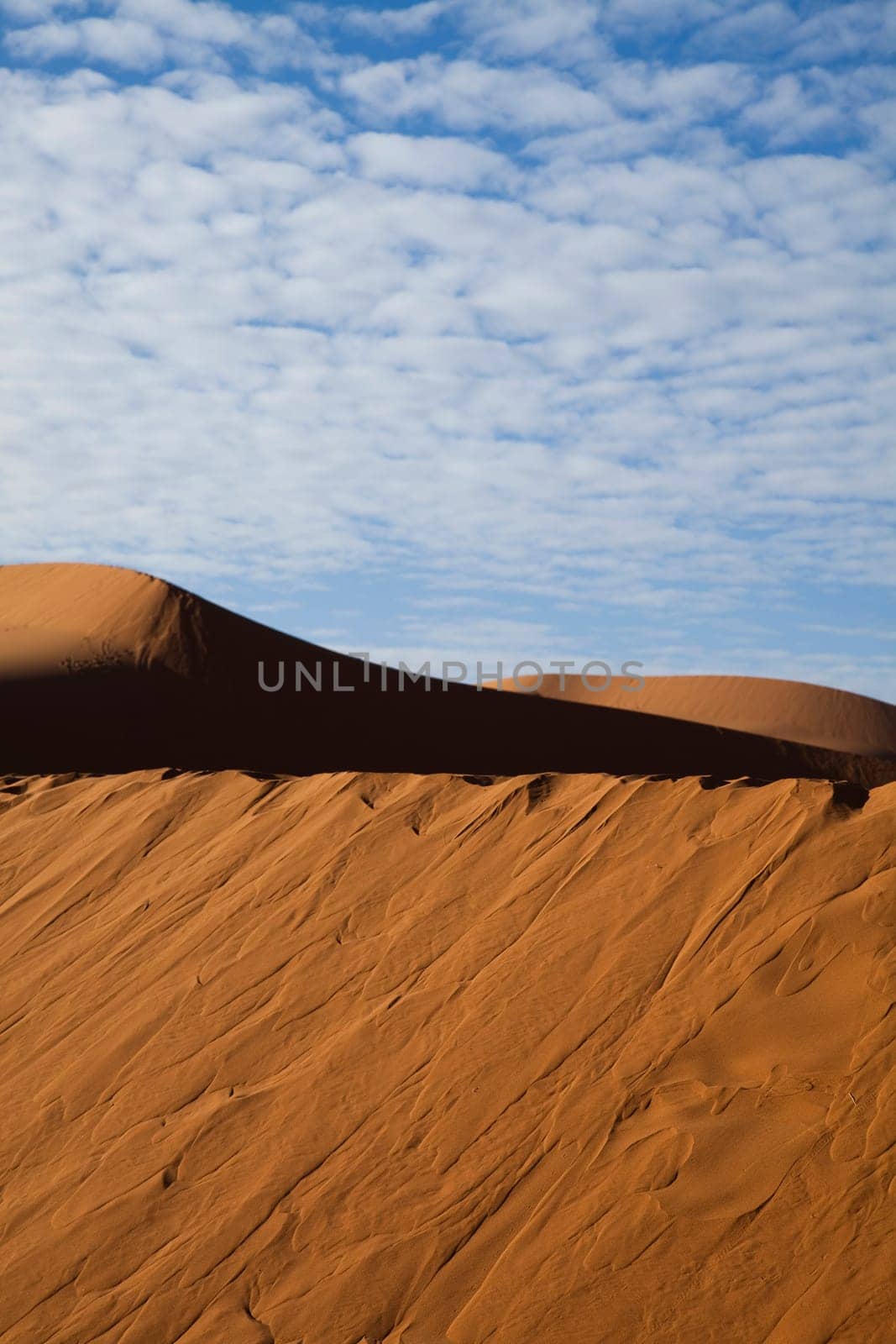 Sand Desert with Dunes in Marocco, merzouga