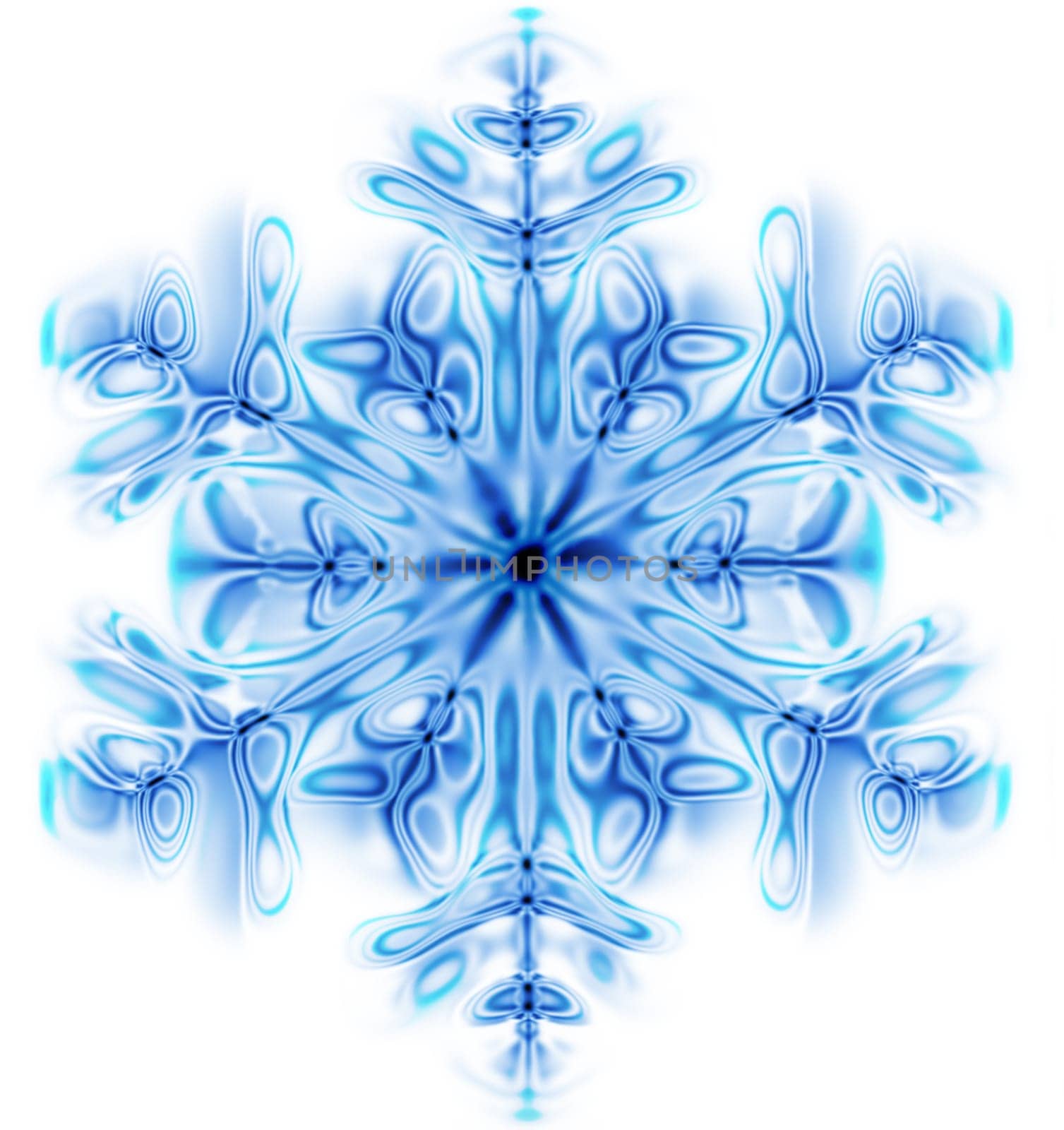 snowflake isolated on the white background