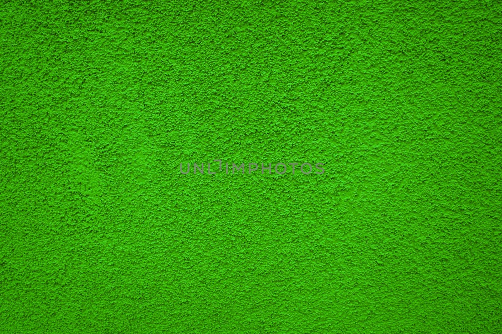 Uneven background: Green plaster