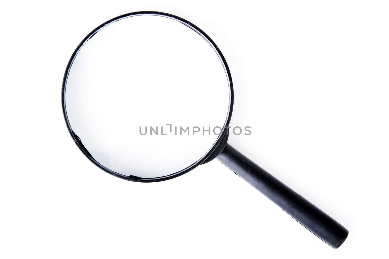 Magnifying glass isolated on white