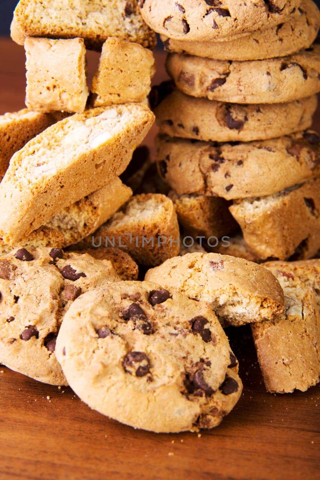 Cookies on table