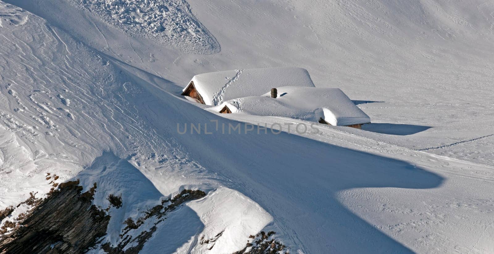 Deep snow-covered