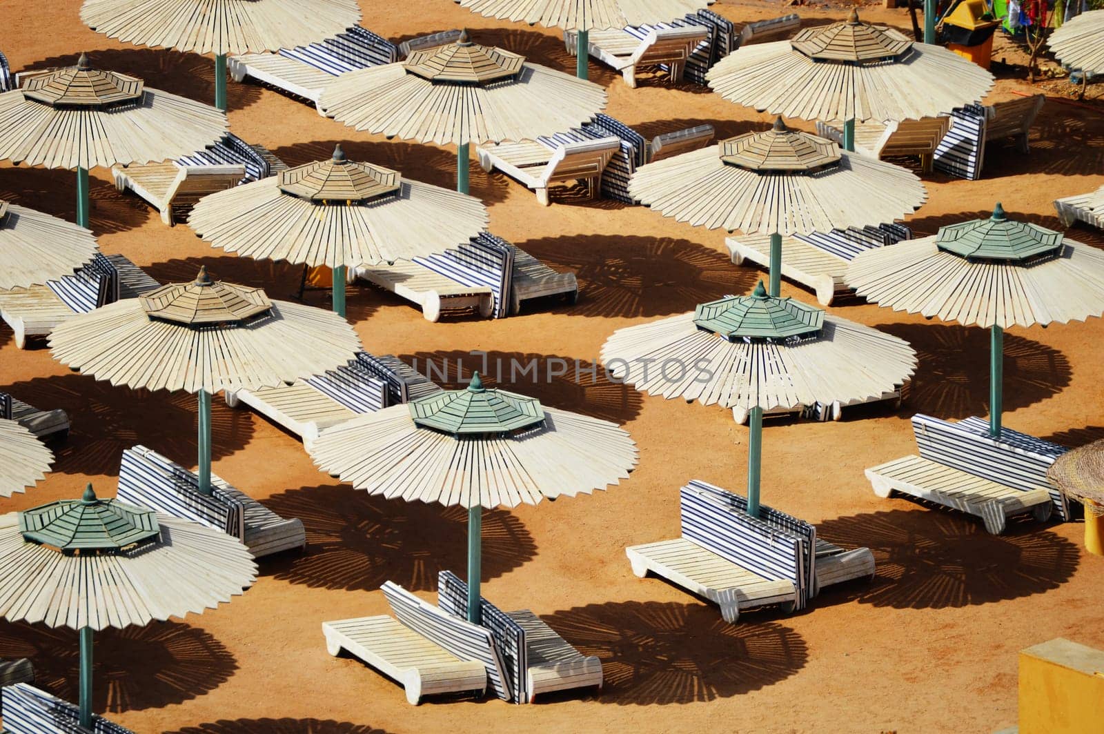 Sea beach during hot summer day