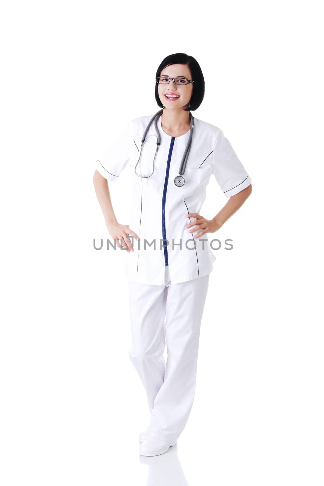 Young nurse or female doctor or nurse .