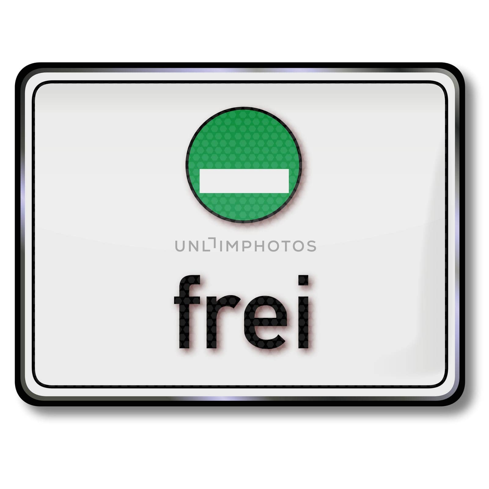 Traffic sign green sticker free