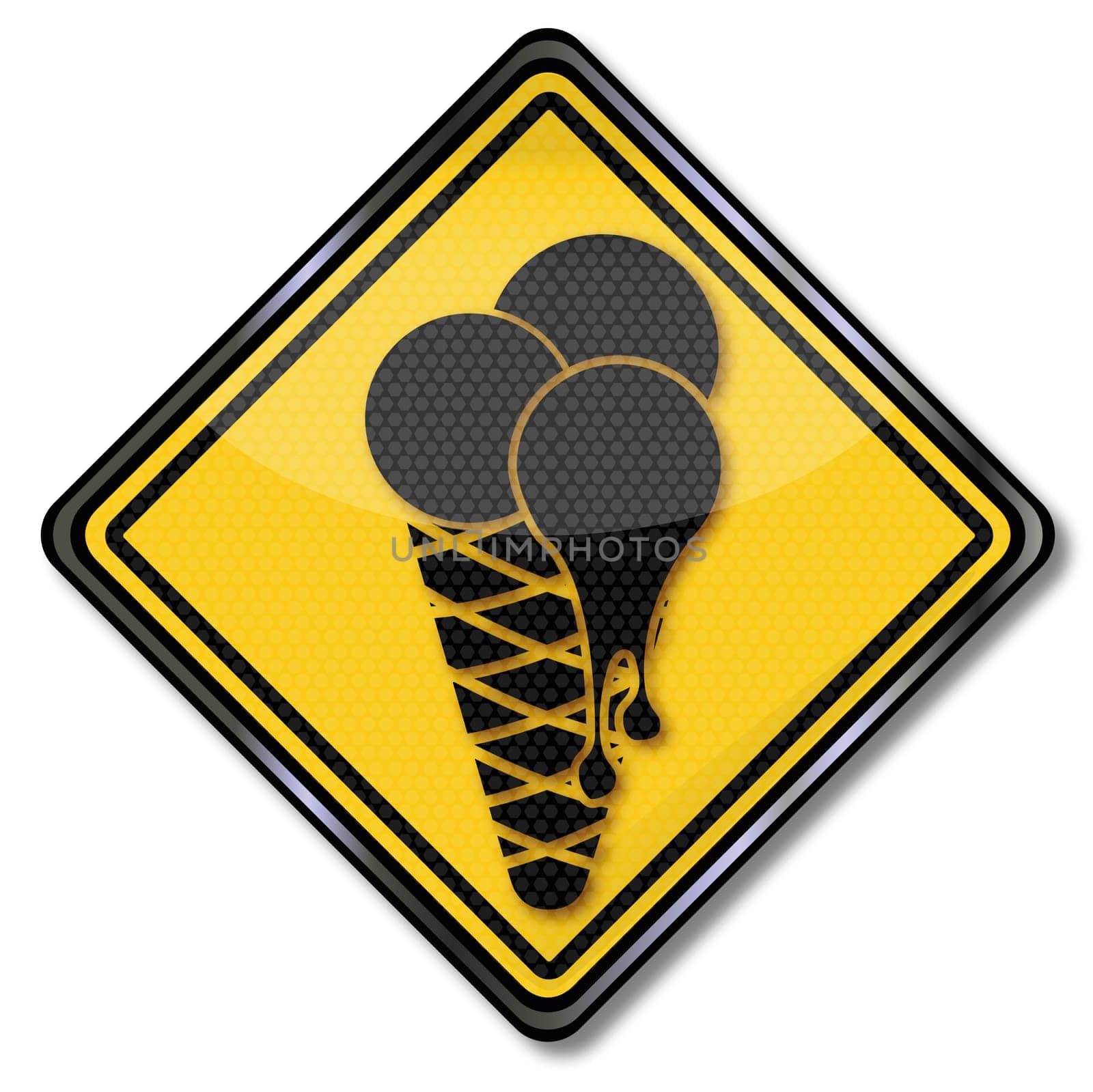 Sign Attention Ice Cream