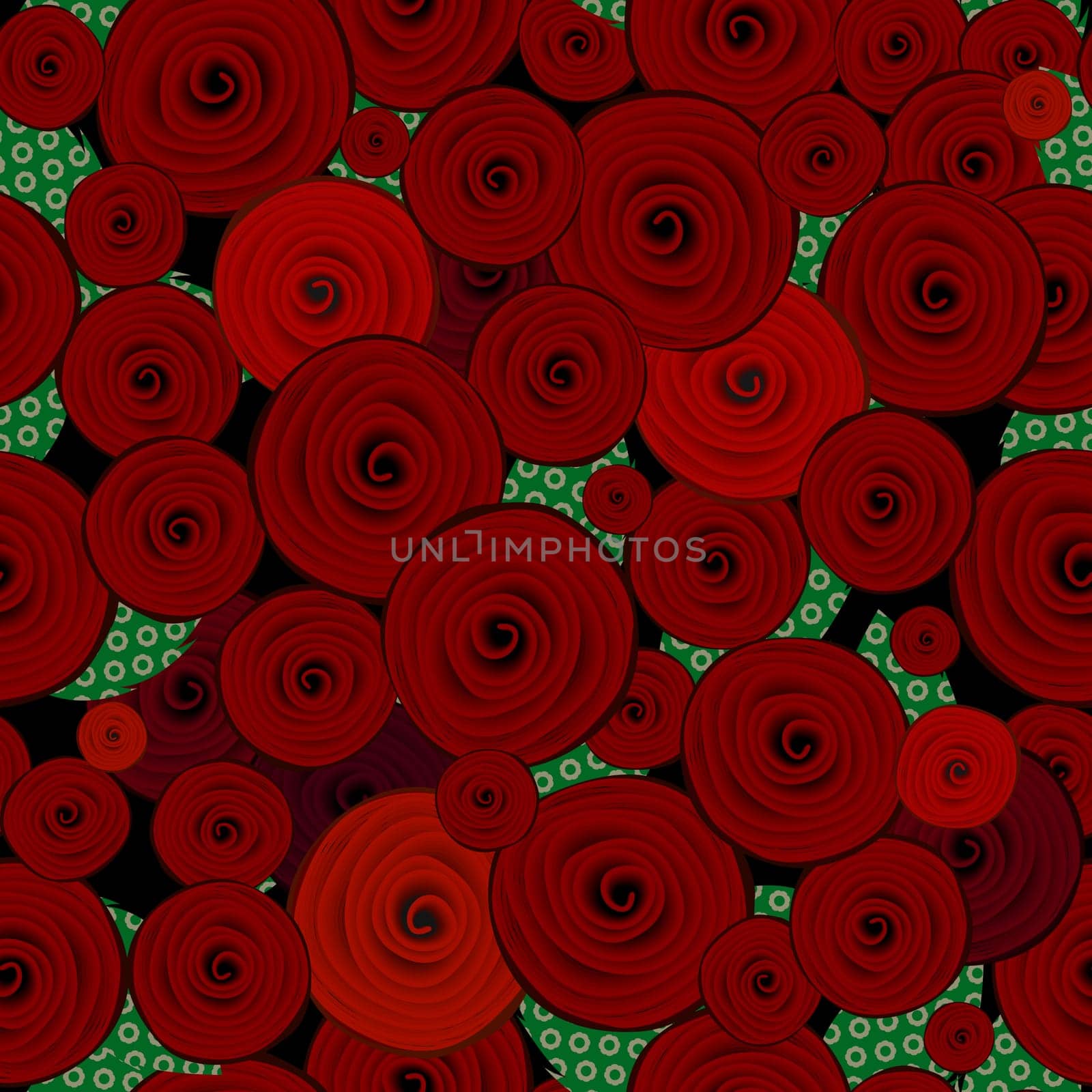 Abstract decorative seamless pattern with roses