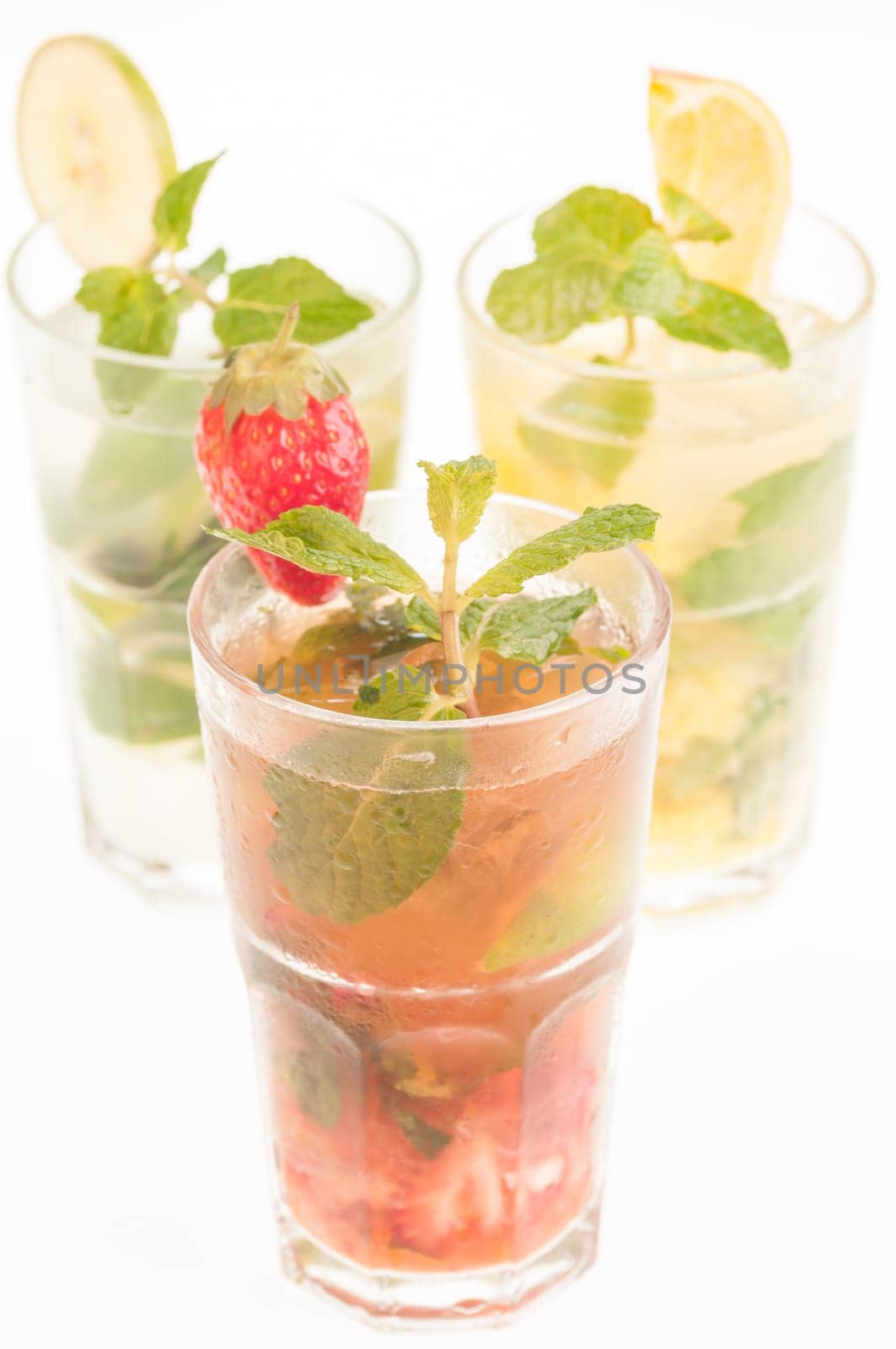 Mojito Cocktails over white background by Calvste