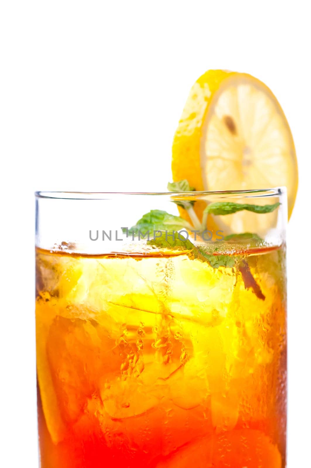 A fresh cool ice lemon tea to be enjoyed anytime of the day