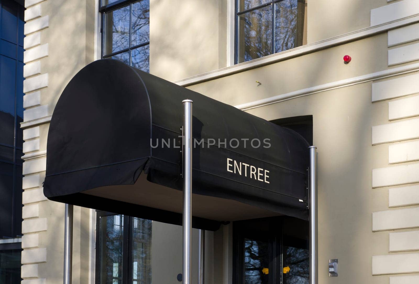 entrance of a luxury hotel in Deventer, Netherlands