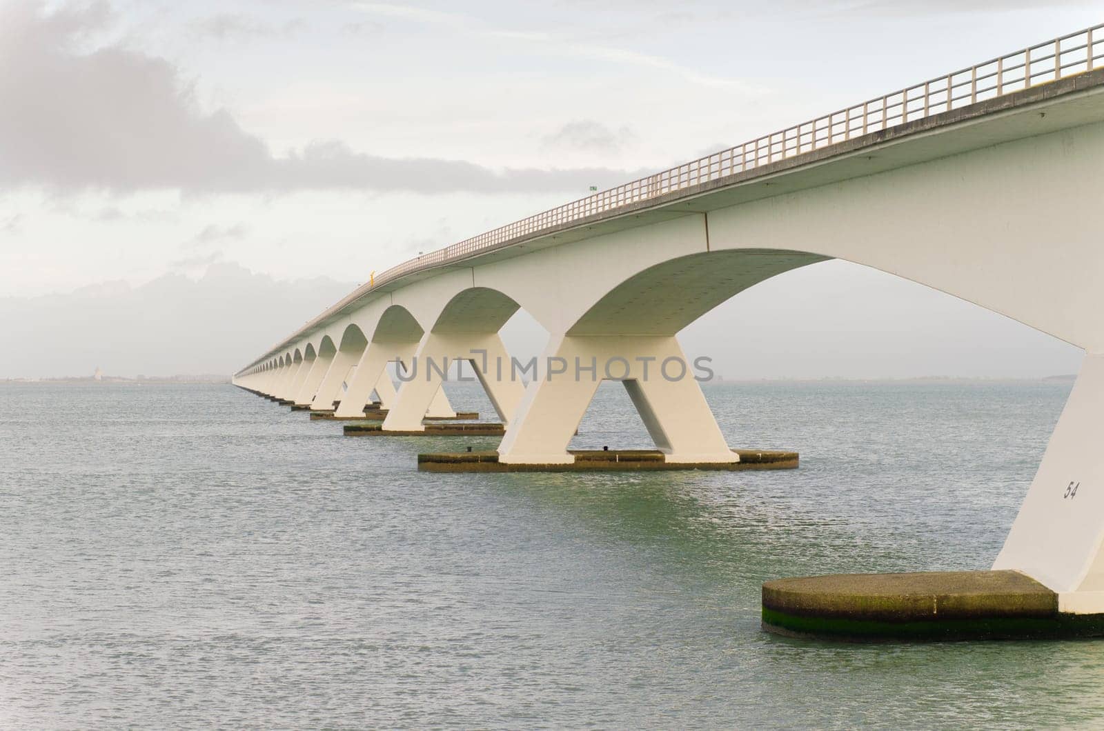 5 km long Zeelandbrug in the Netherlands. At the opening in 1965, it was the longest bridge in Europe
