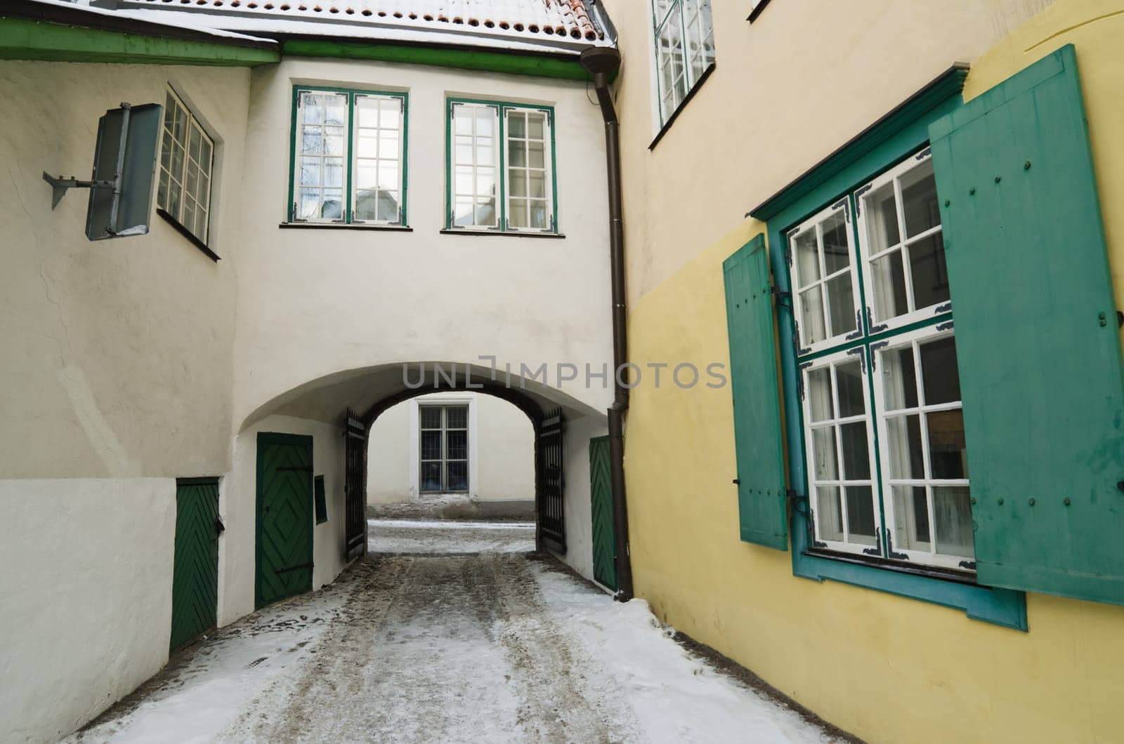 Court yard of Holy Spirit Church in Tallinn