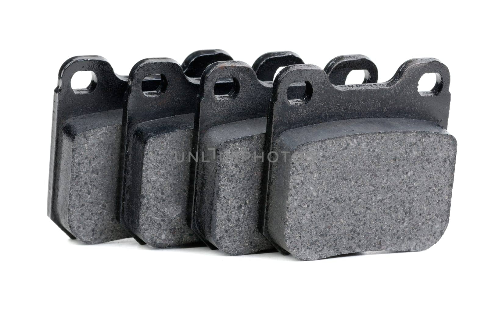 brake pads closeup isolate on white background