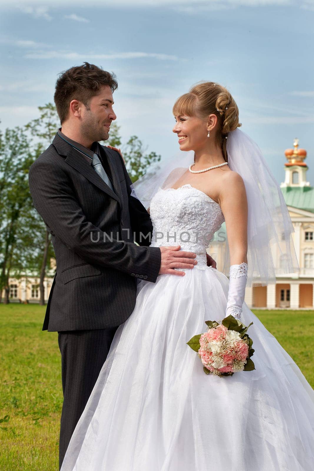 Wedding in the territory of a palace of Menshikov