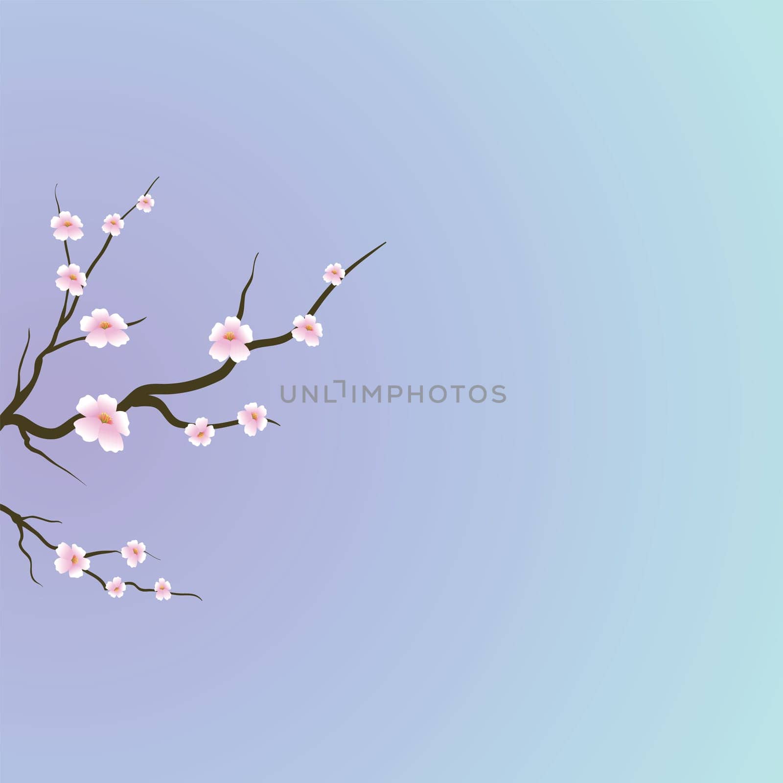 colorful illustration with flowers  for your design