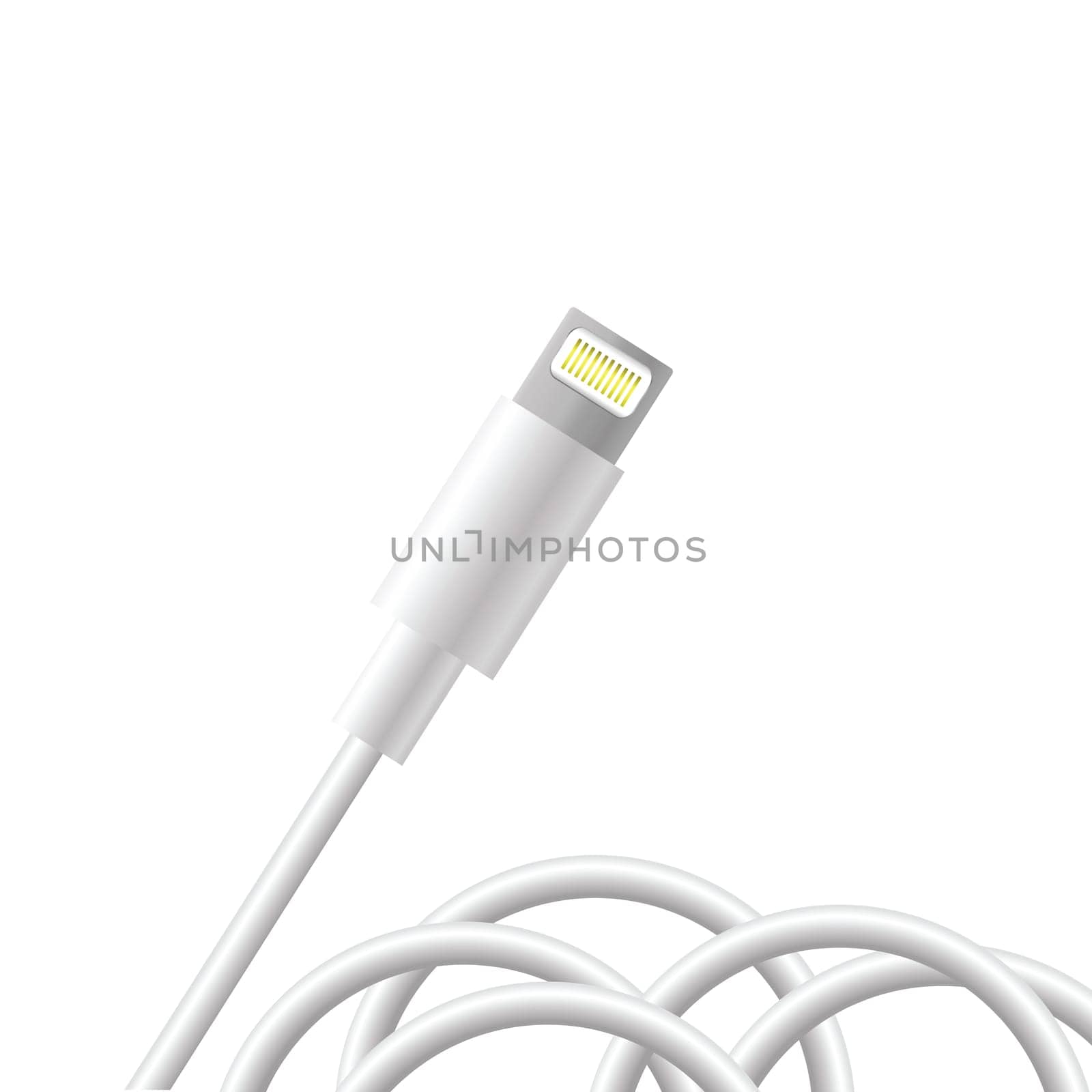 illustration with smart phone connector for your design