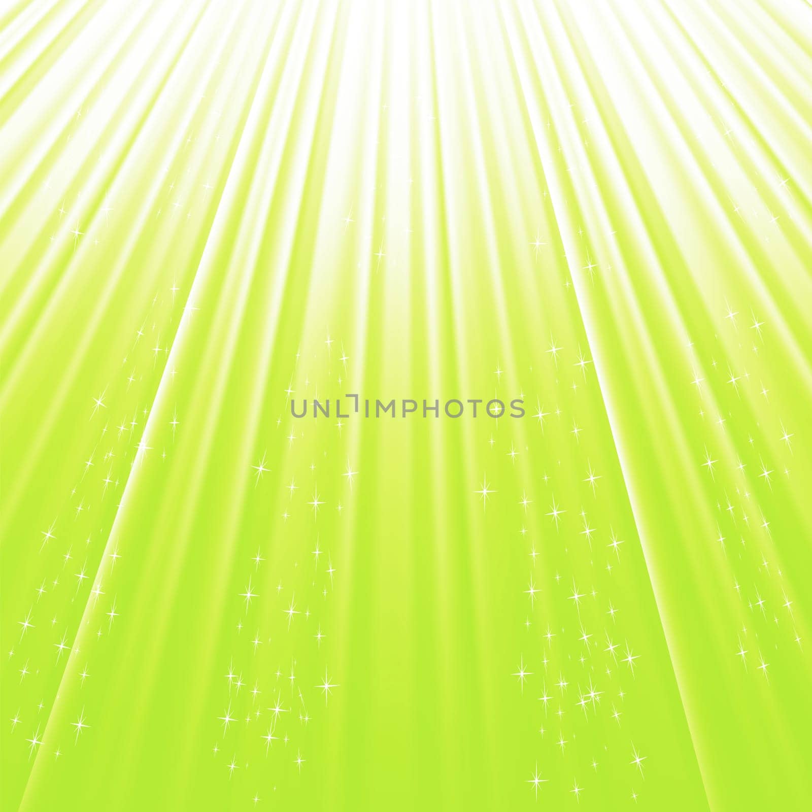 colorful illustration with green star background for your design
