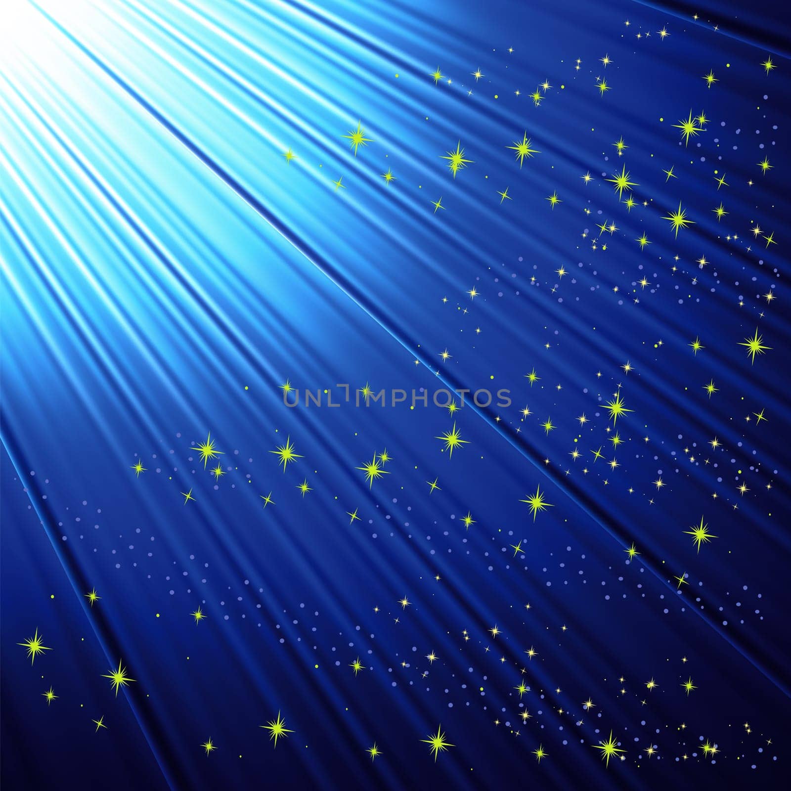 colorful illustration with blue marine  background for your design