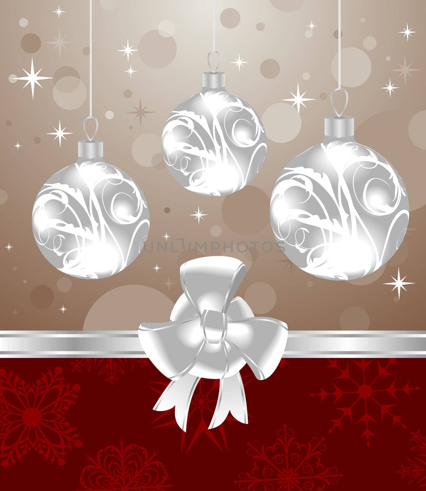 Illustration Christmas  background for design packing - vector