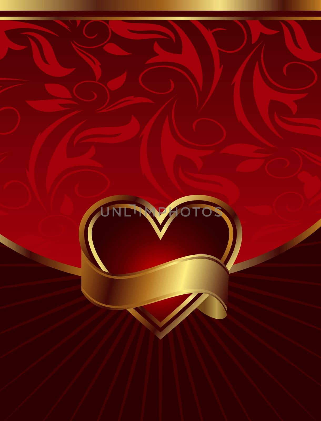 Illustration background for design of packing Saint Valentine's Day - vector