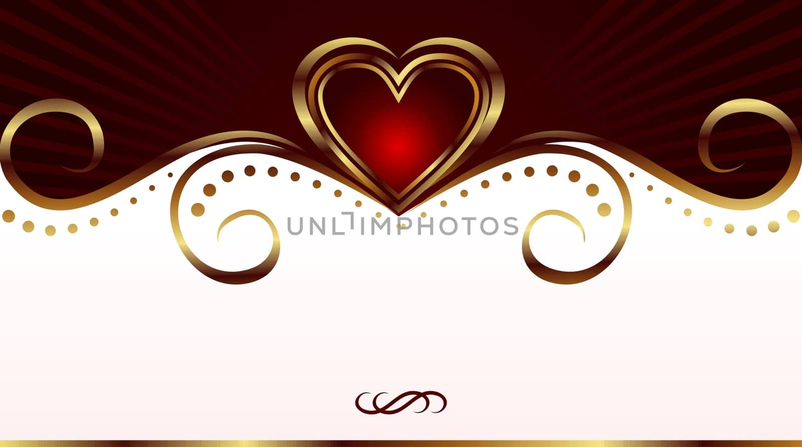 Illustration romantic card for valentine's day - vector