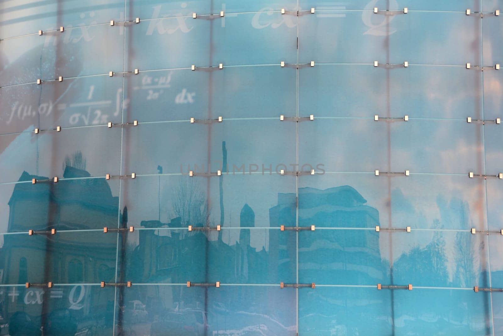 Glass façade on a modern building