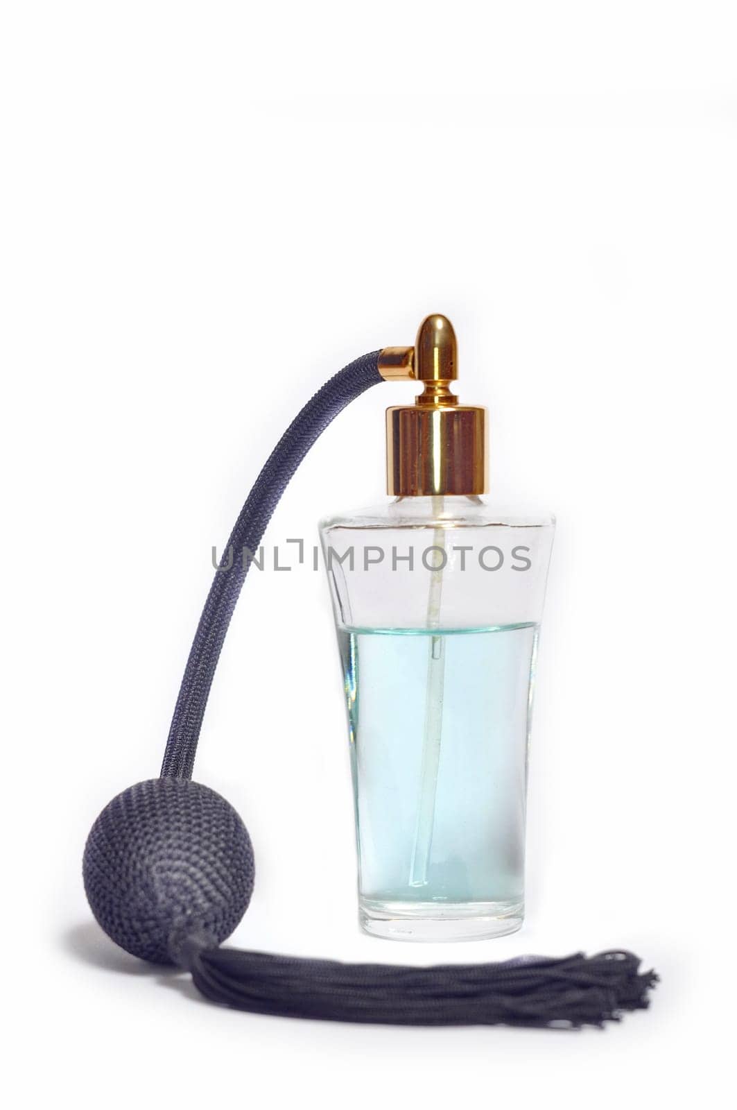 Bottle of perfume isolated on white