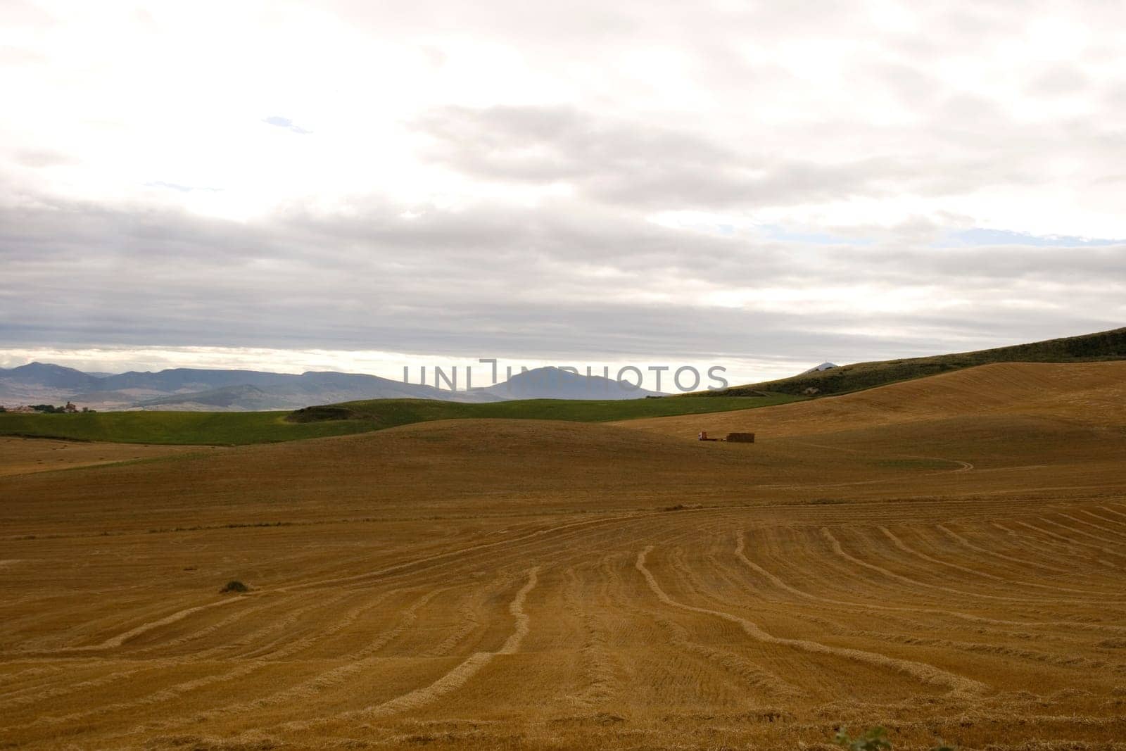 View of the Spanish countryside in the summer