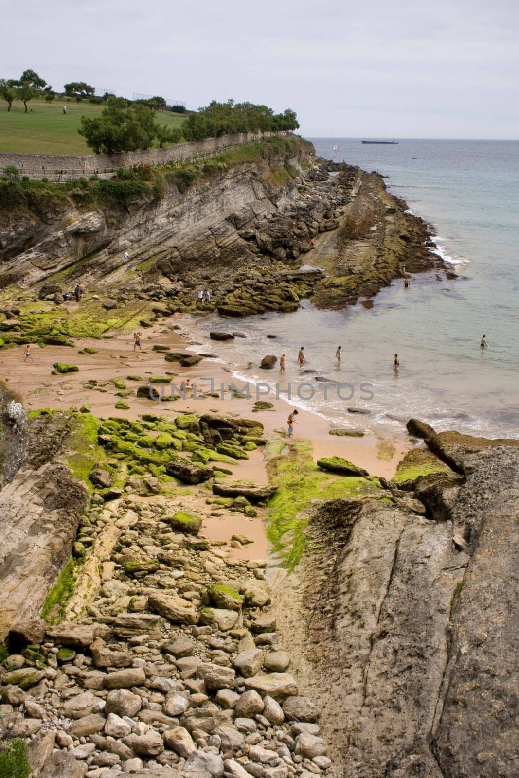 View of Santander beach, Cantabrian Sea