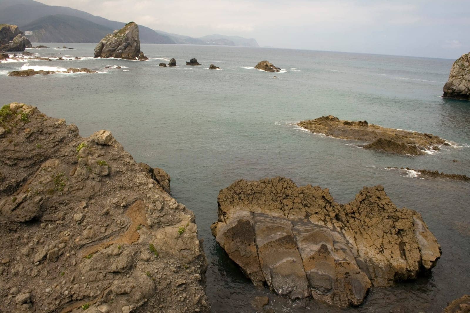 View of the San juan de Gaztelugatxe sea in the basque country