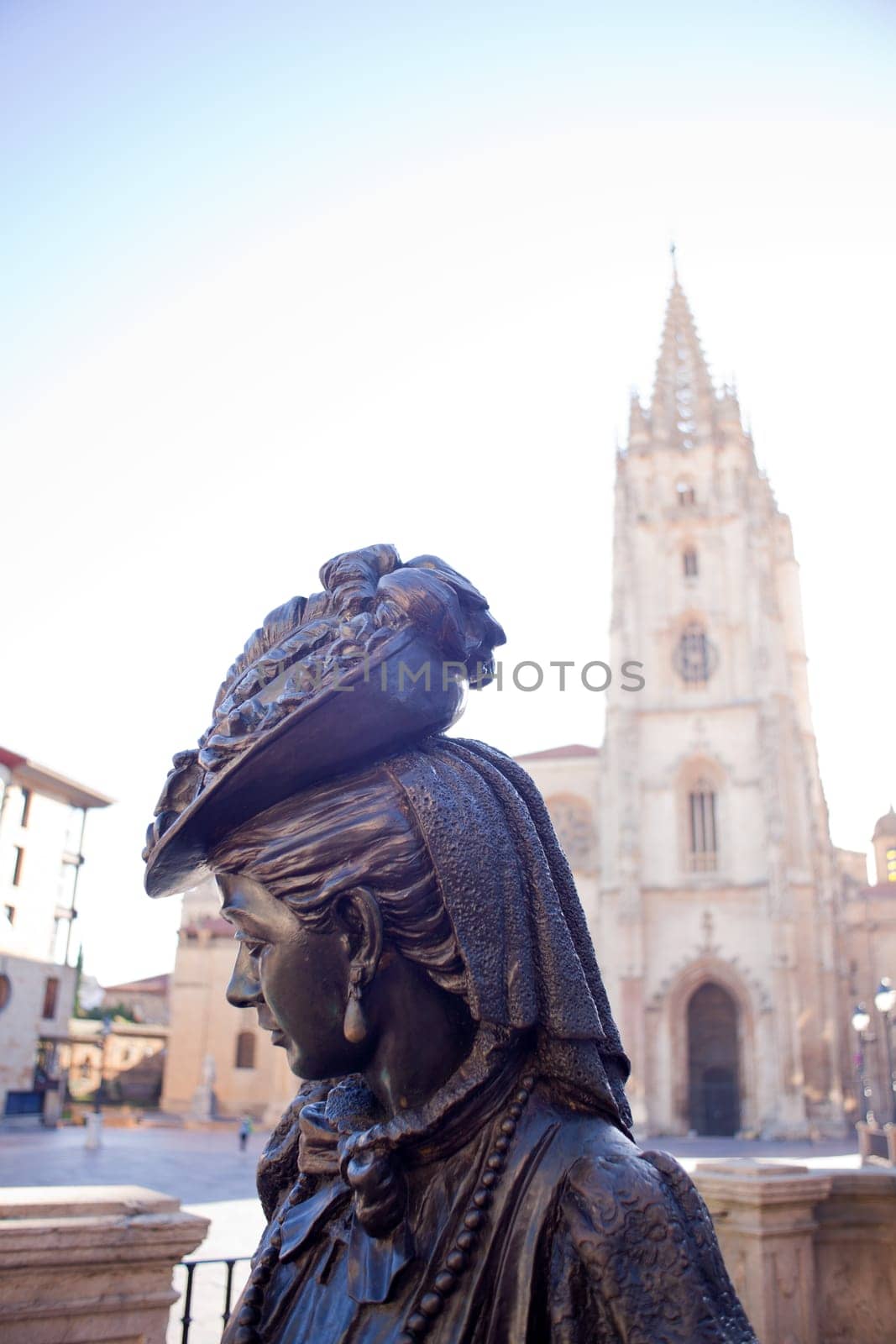 La Regenta, bronze statue in the city of Oviedo - Asturias, Spain
