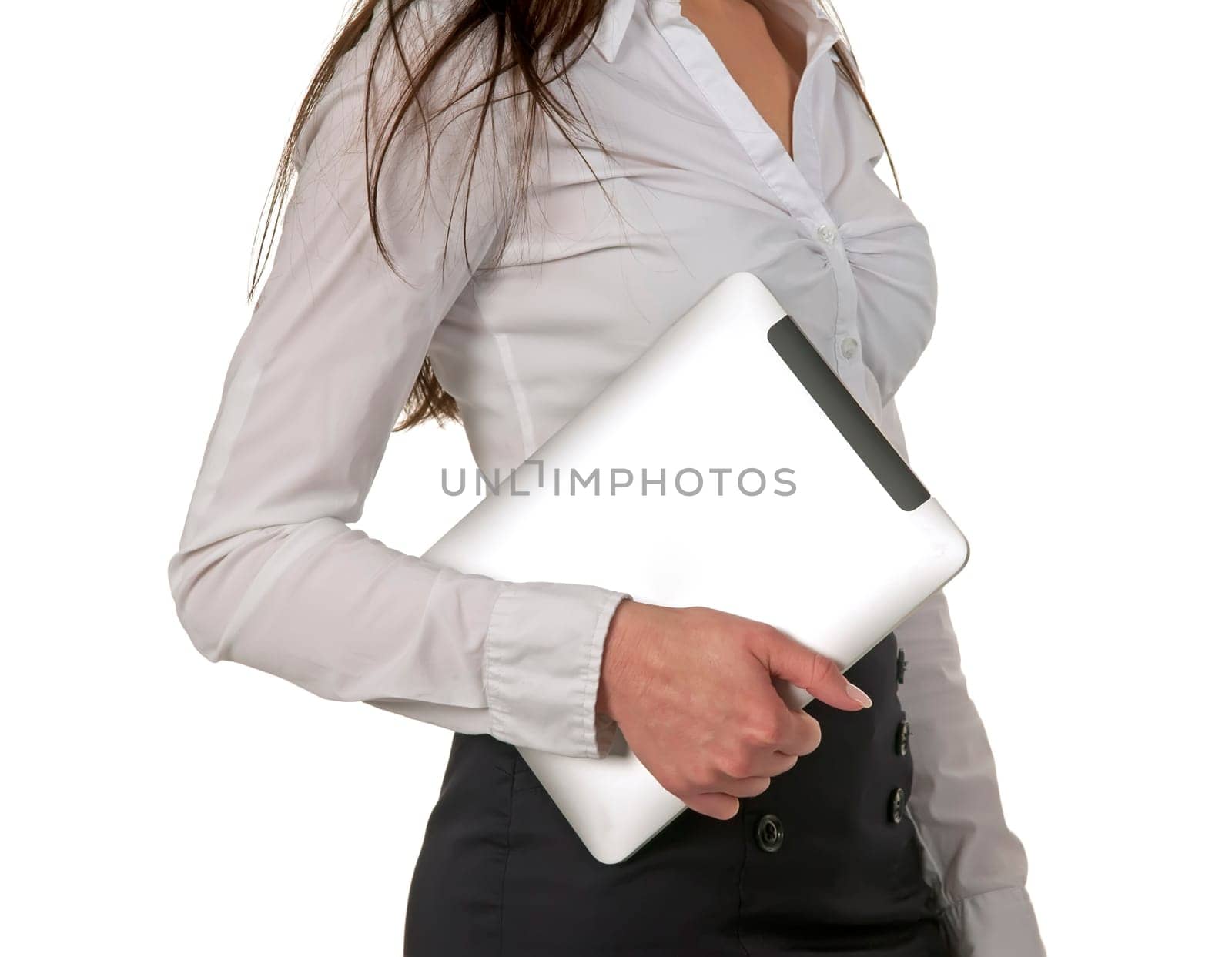 Businesswoman using tablet pc