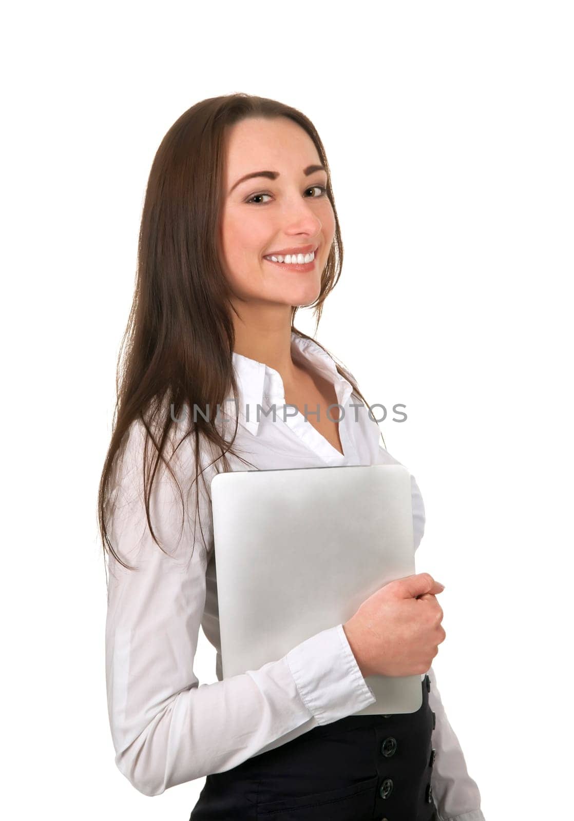 Businesswoman using tablet pc