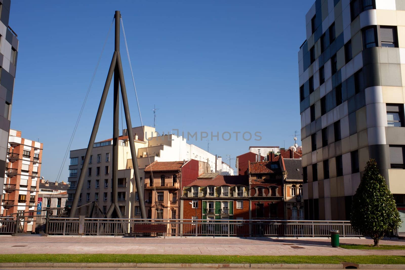 View of the new city of Oviedo, Asturias - Spain