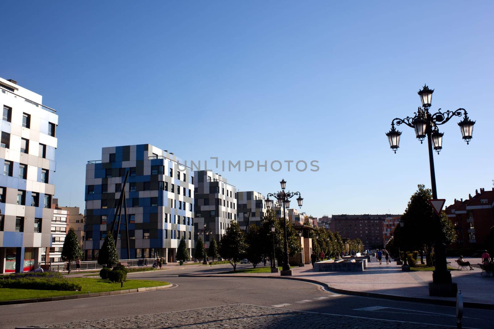 View of the new city of Oviedo, Asturias - Spain
