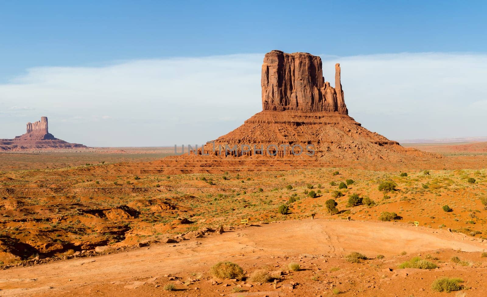 overview in Monument Valley in Utah in the United States of America