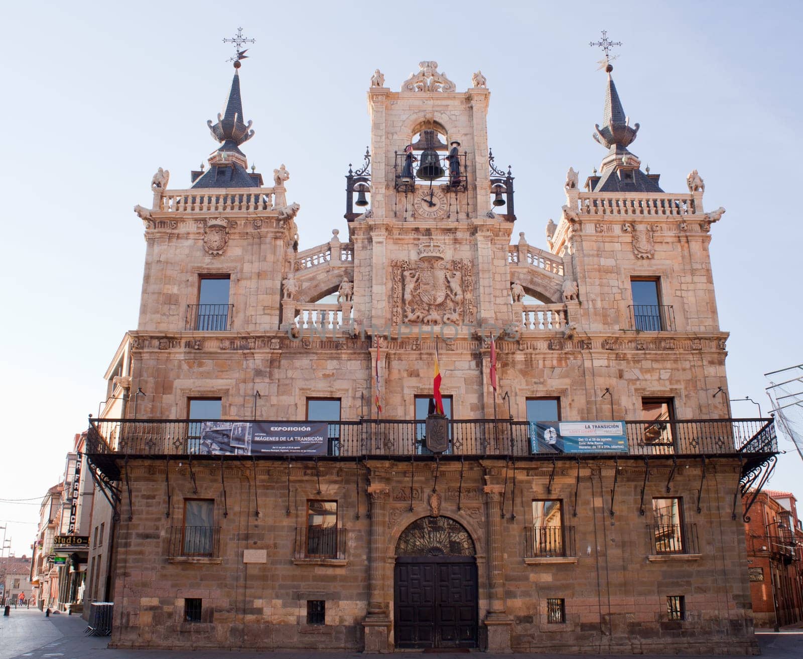 The Casas consistoriales in Astorga