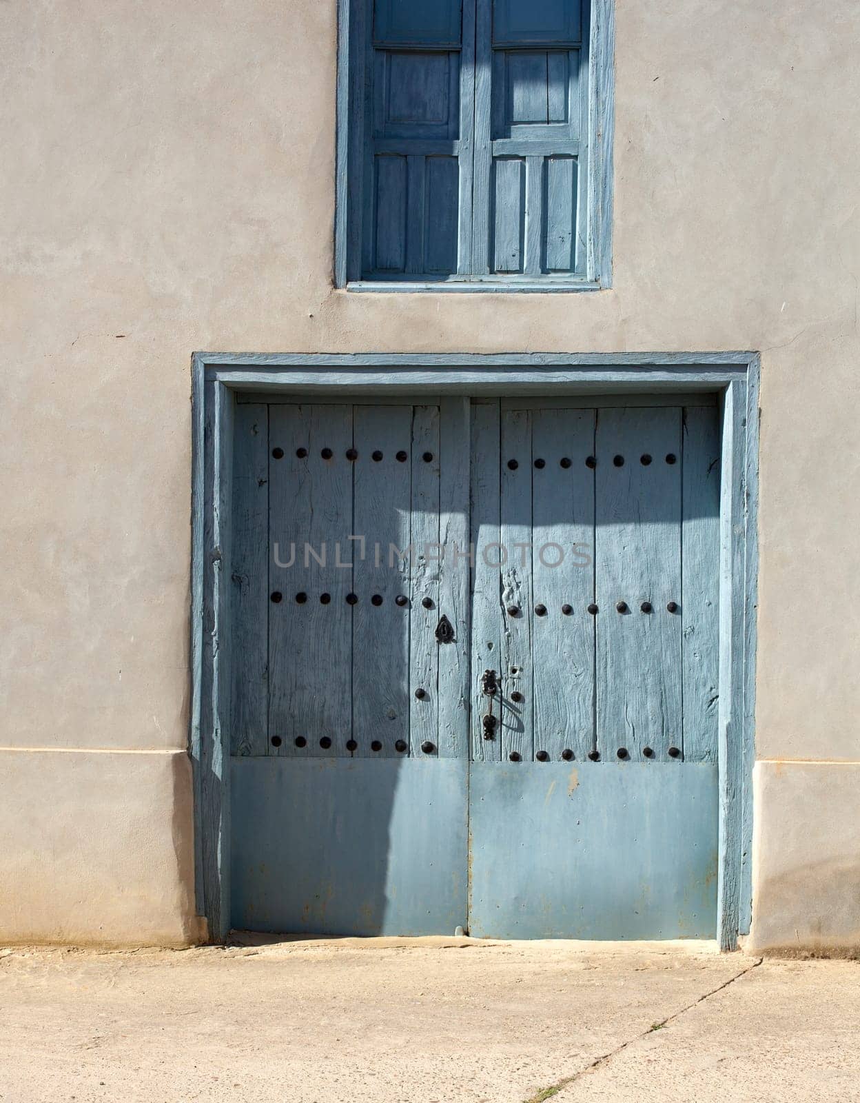 Rustic door in a little village in Spain