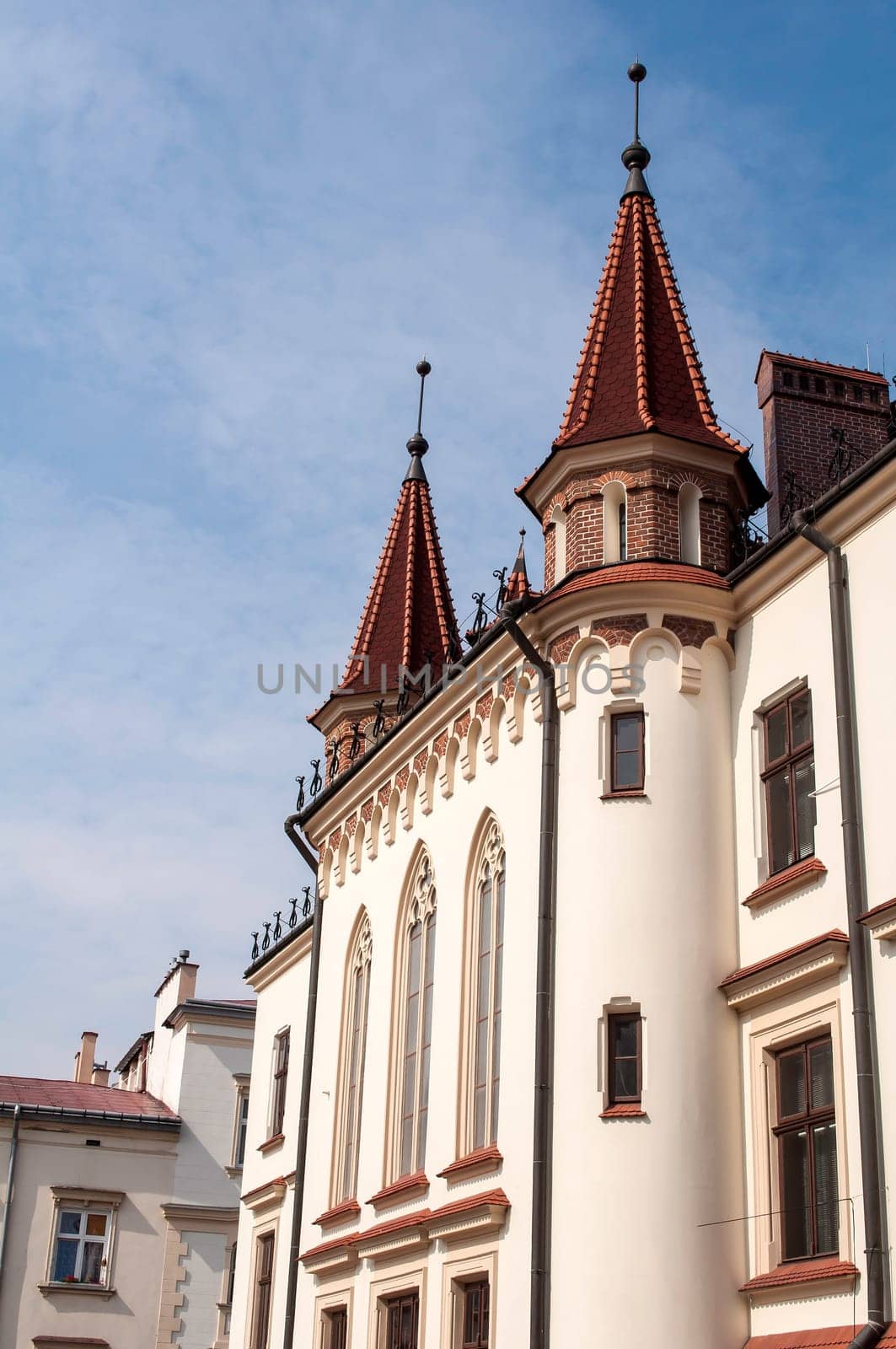 Administration building. Typical Polish architecture in Rzeszow.