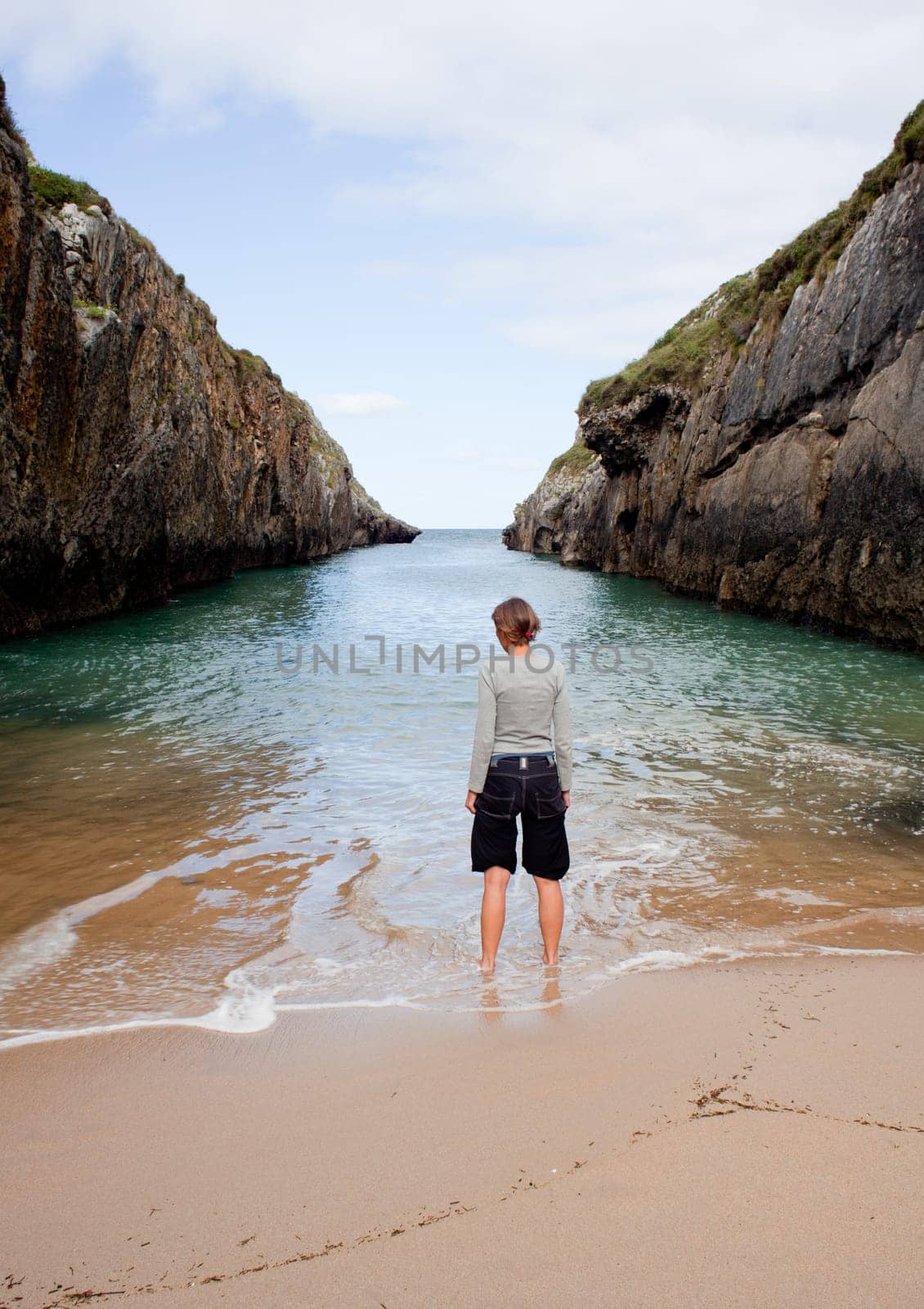 Beach of Nueva de Llanes, Asturias, Spain