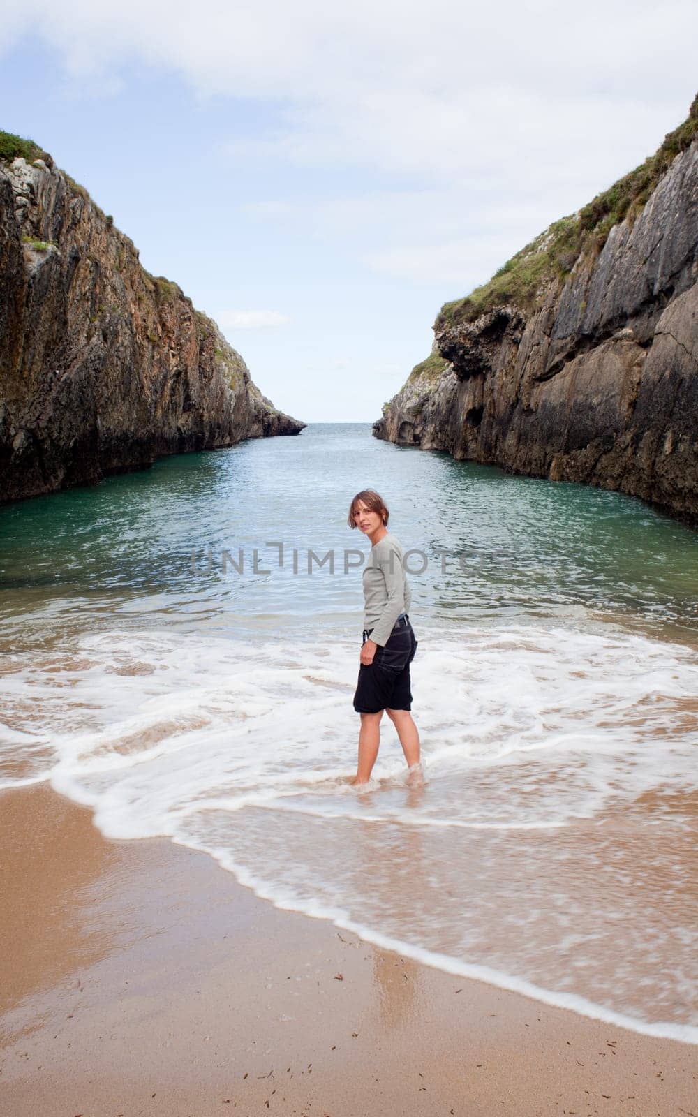 Beach of Nueva de Llanes, Asturias, Spain
