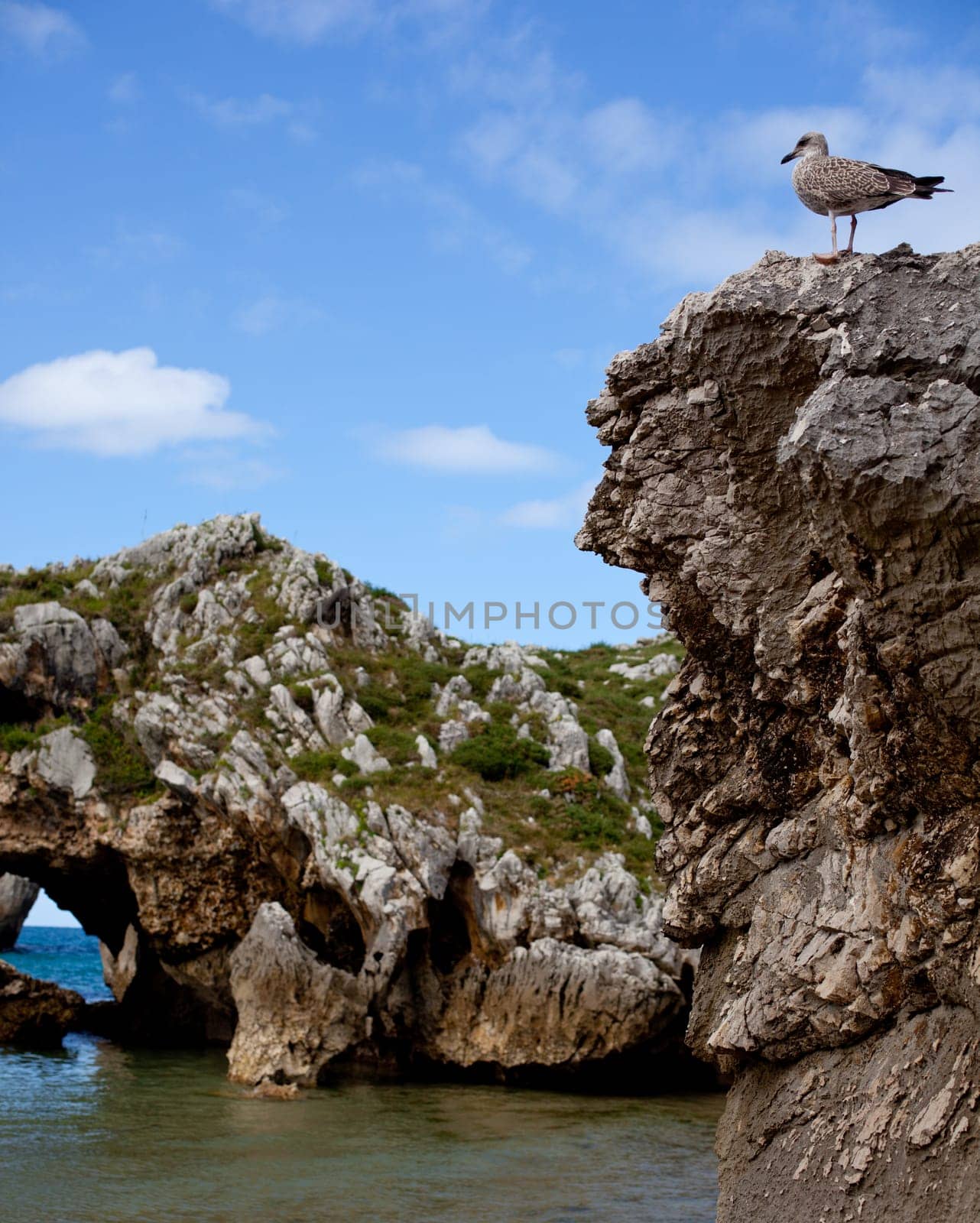 Beach of Cuevas del Mar, Nueva de Llanes - Asturias in Spain