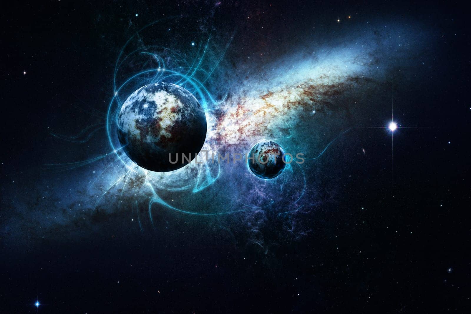 Planets in space