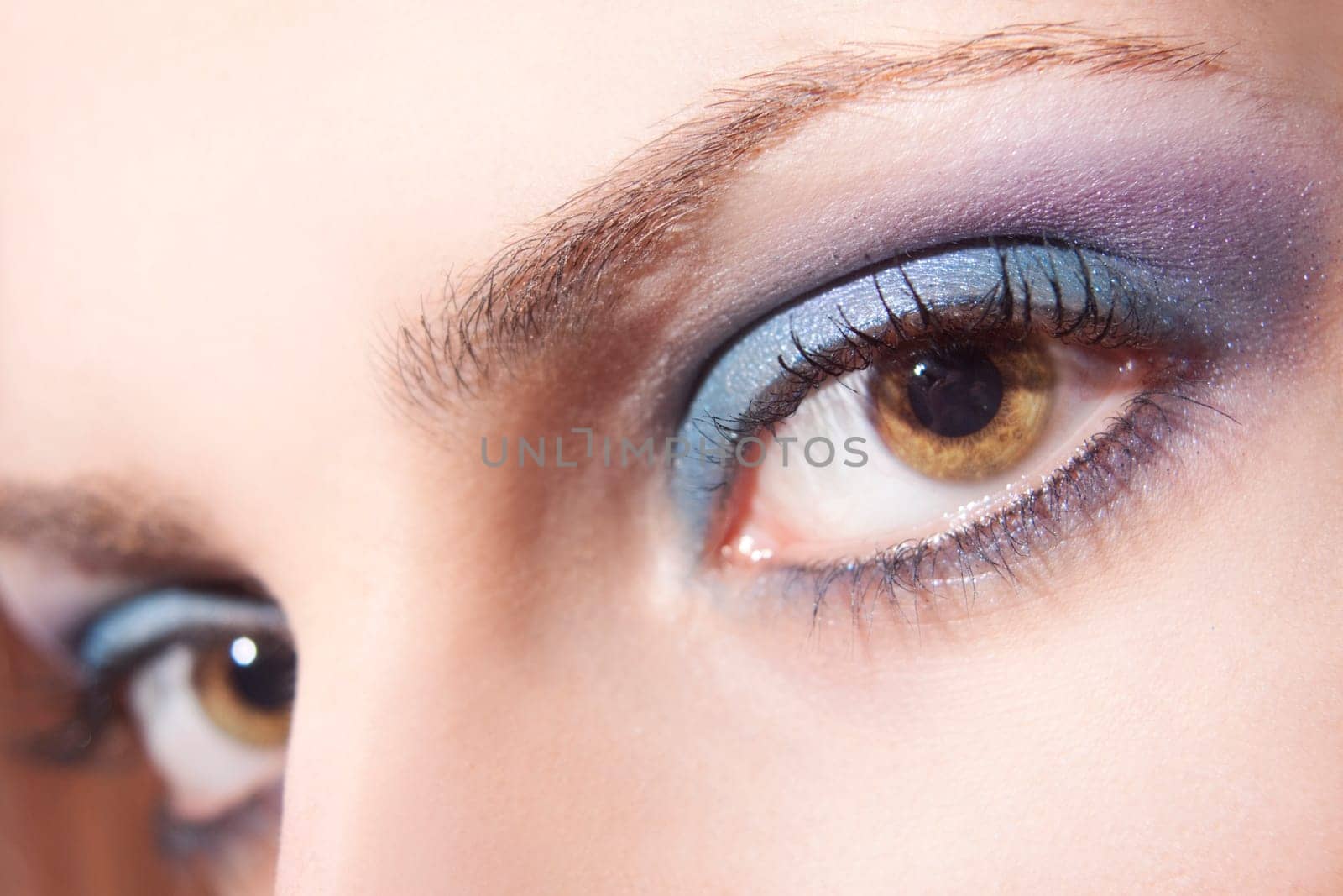 Eyes of a young beautiful woman,close up