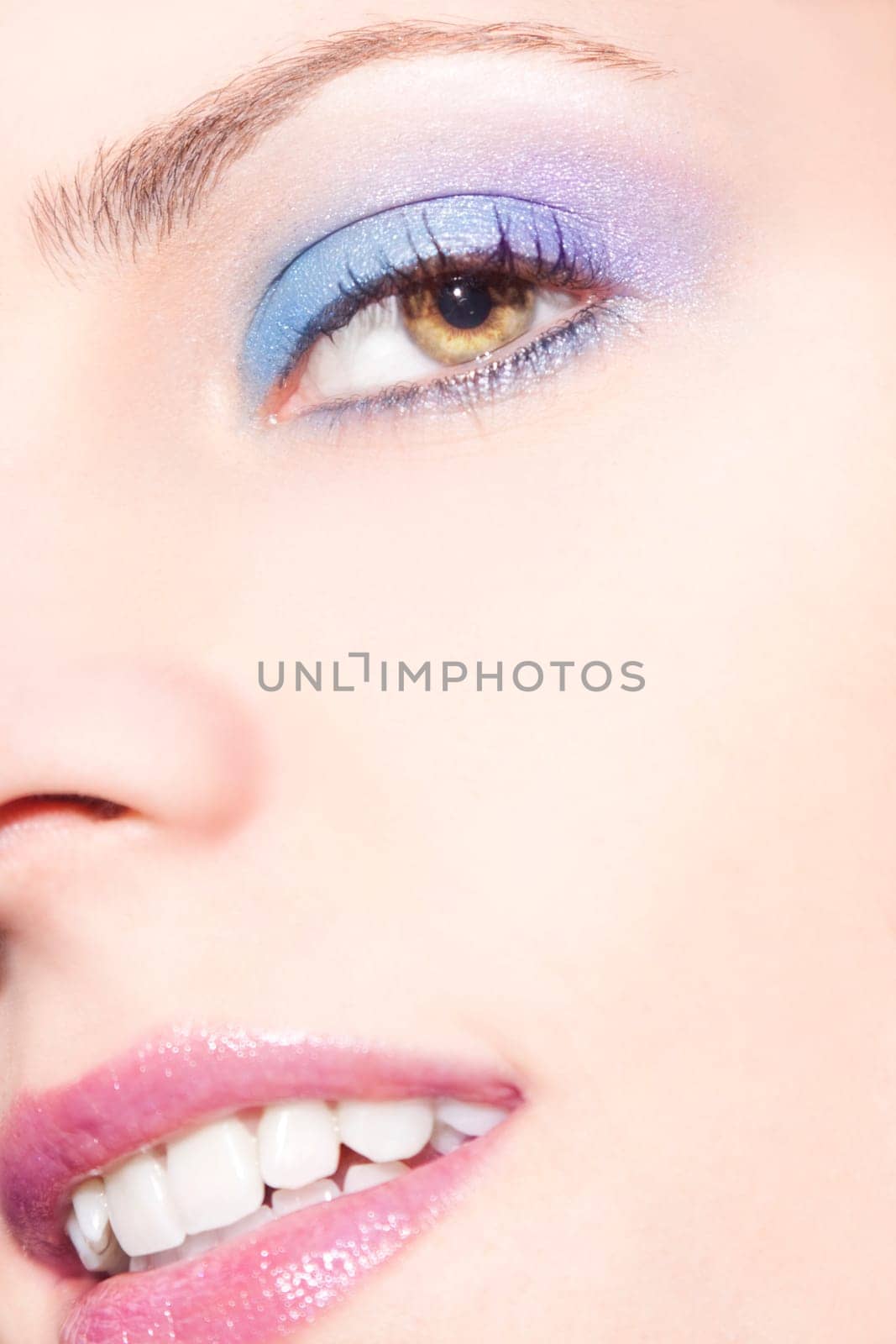 Face of a beautiful young woman,close up