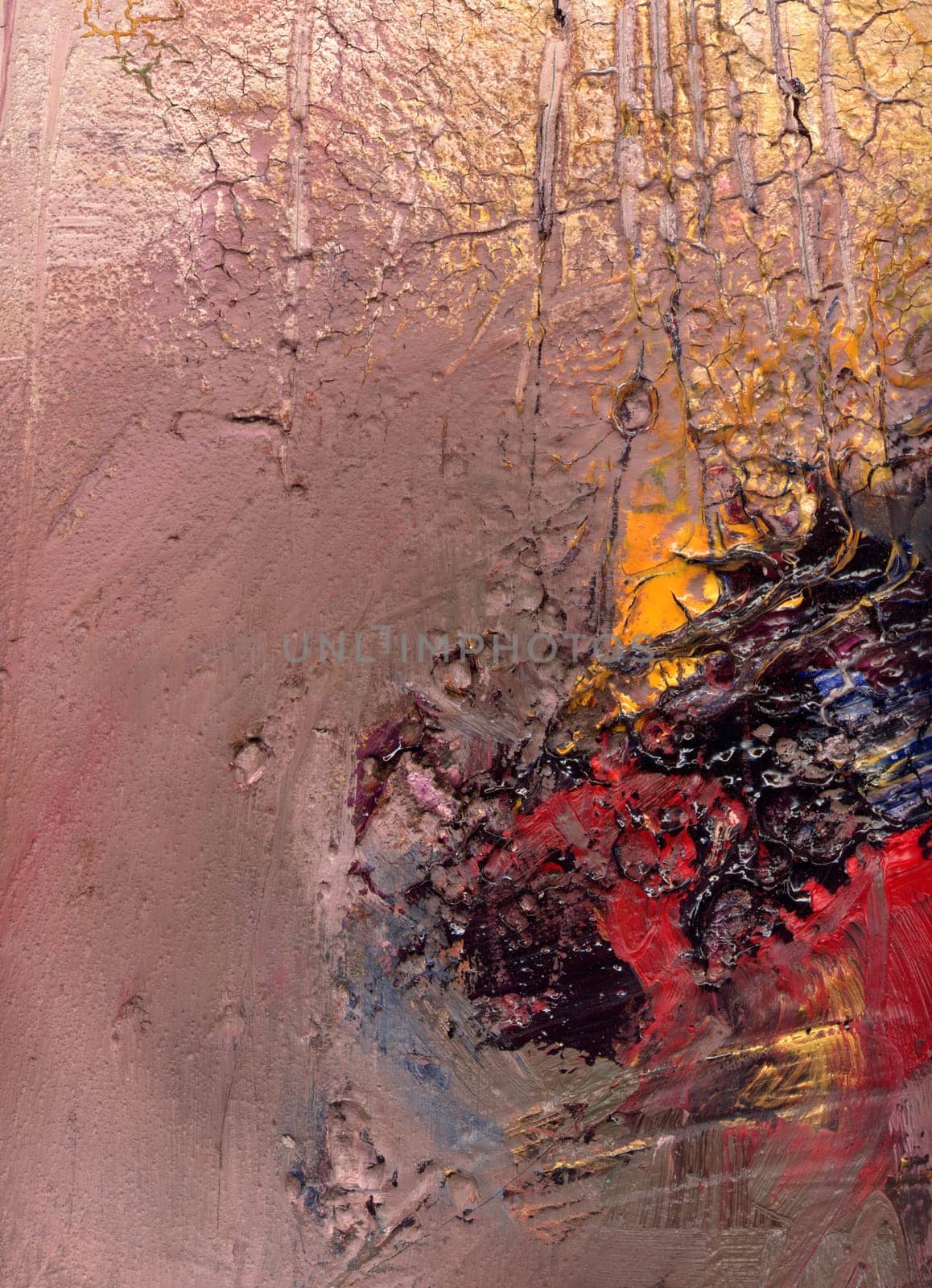 Painting Abstract Textures Impasto Cracks