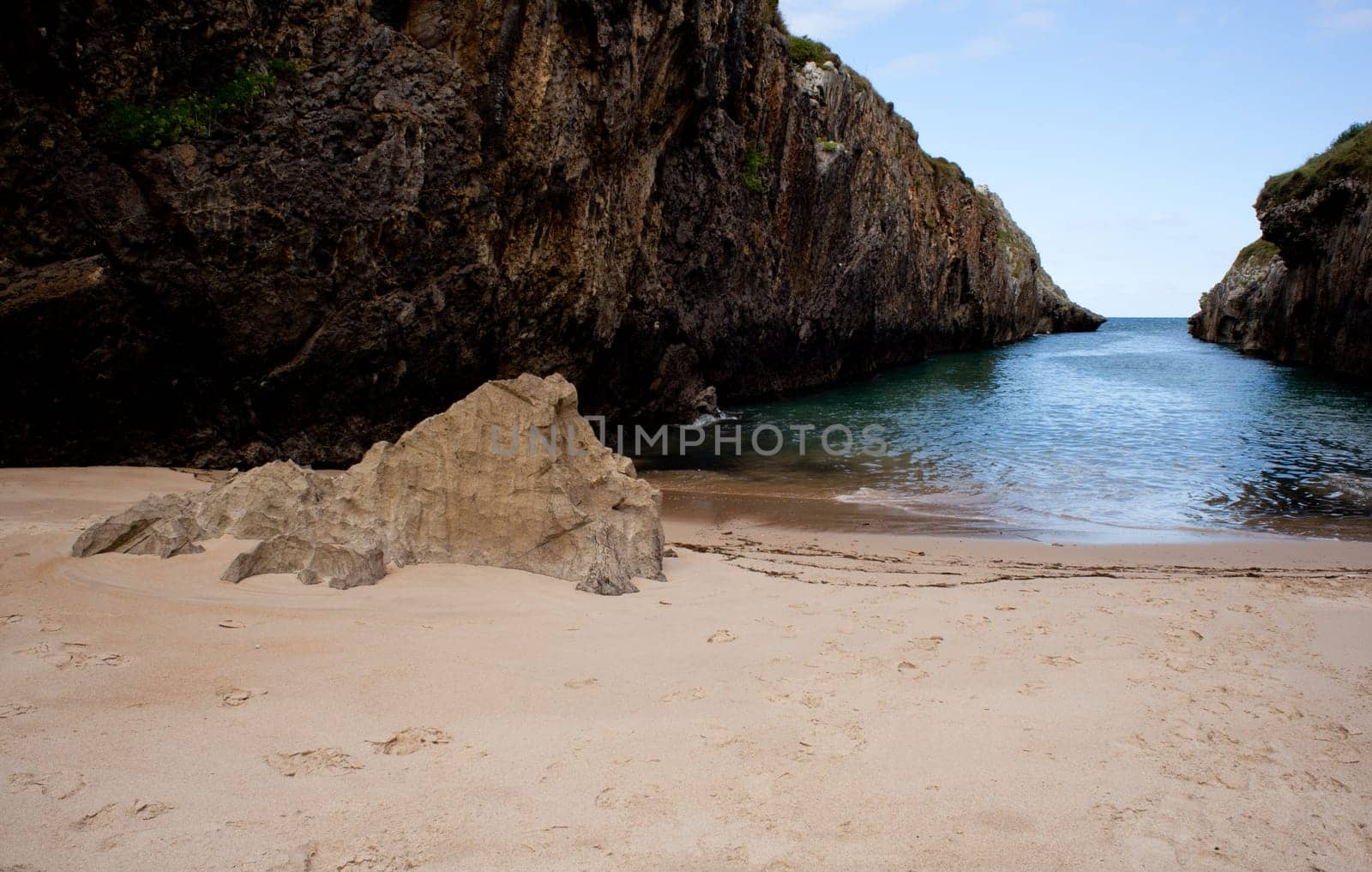 Beach of Nueva de Llanes, Asturias, Spain