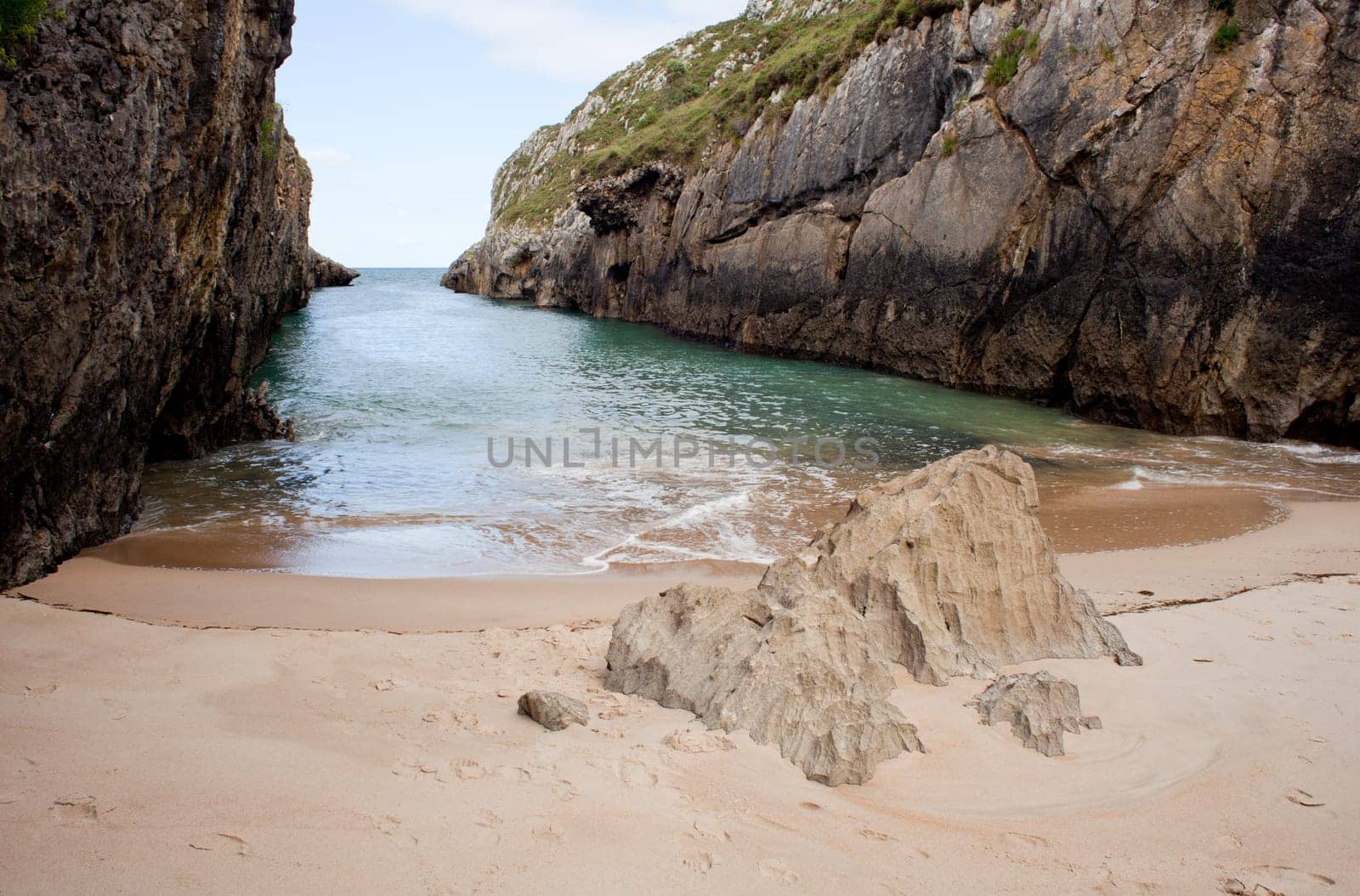 Beach of Nueva de Llanes, Asturias, Spain
