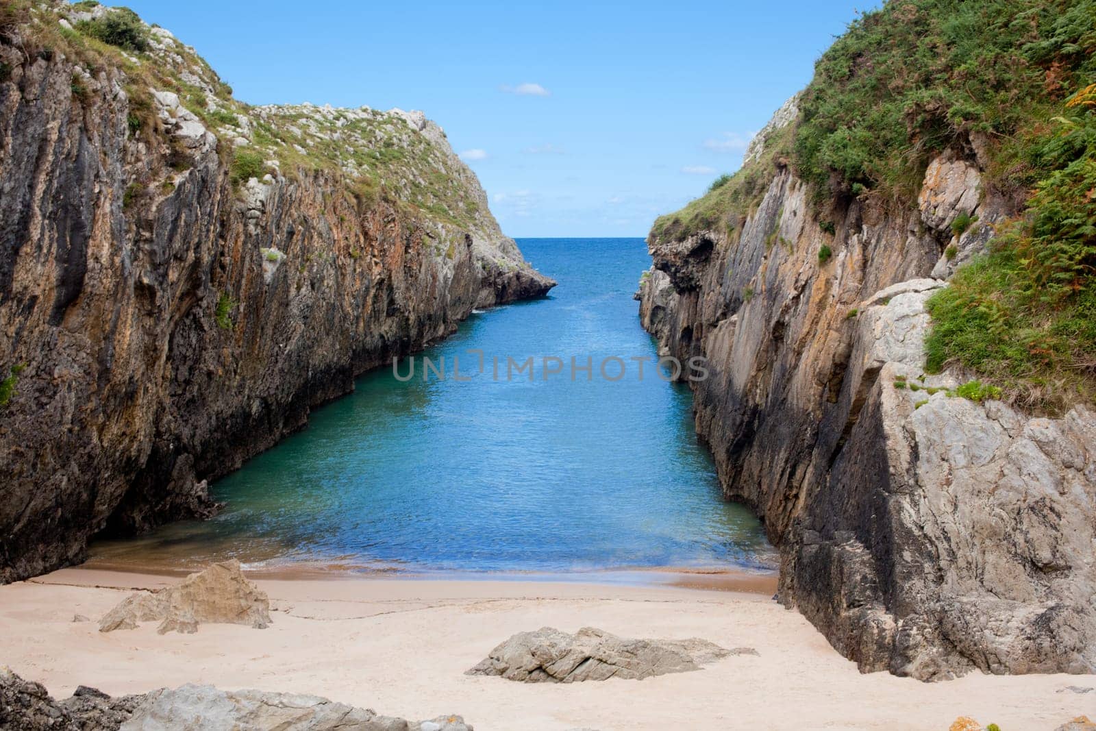 Beach of Nueva de Llanes, Asturias, Spain